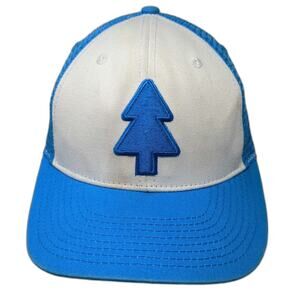 Disney Gravity Falls Trucker Hat Blue White One Size Pine Tree Big Dipper Logo